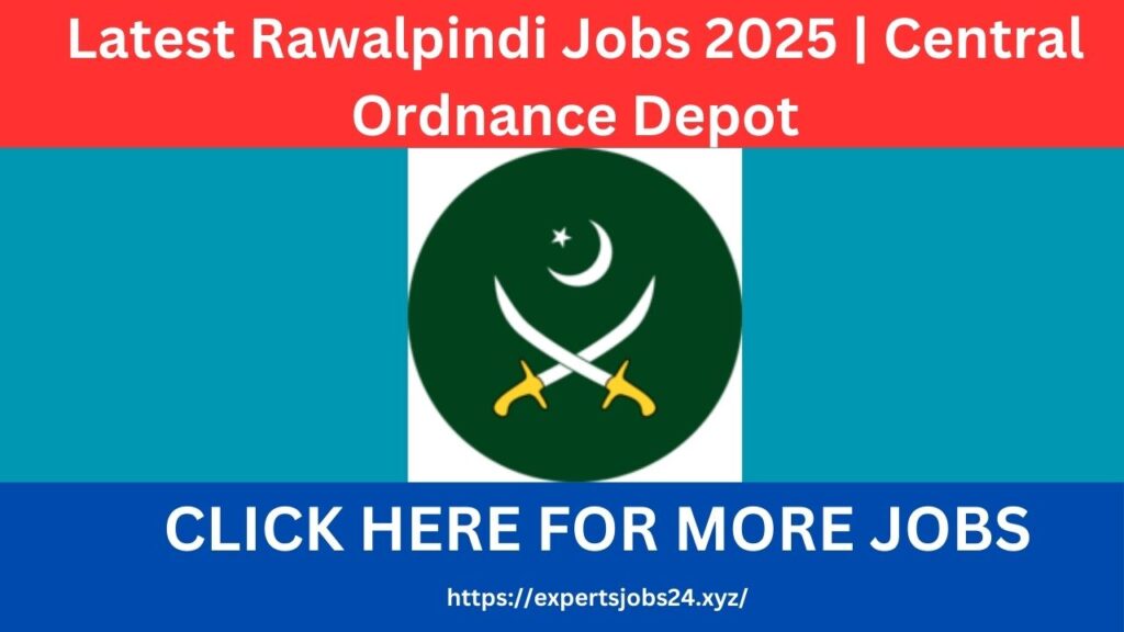 Latest Rawalpindi Jobs 2025 | Central Ordnance Depot